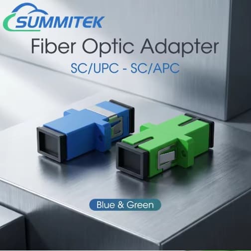 Adaptador de Fibra Óptica SC/UPC - SC/APC